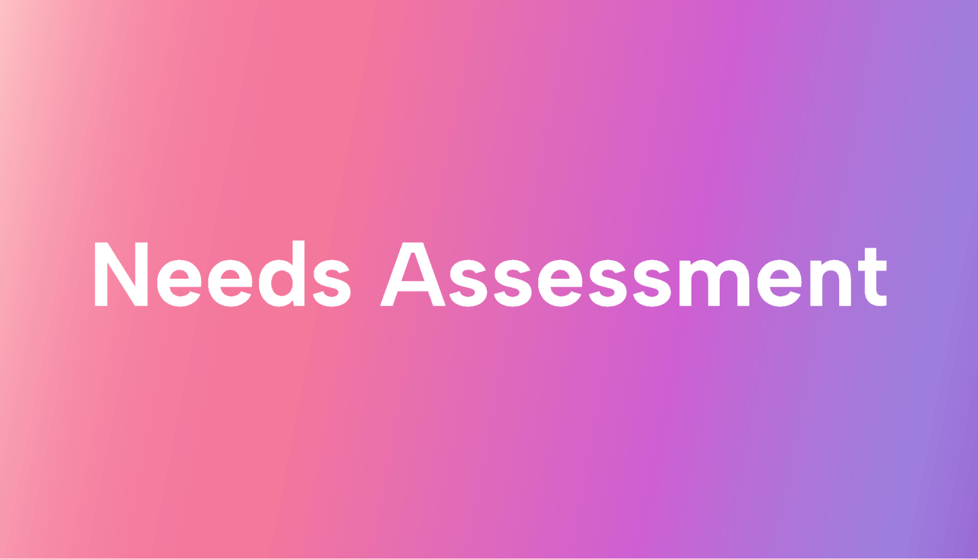 When and How You Need to Perform a Needs Assessment