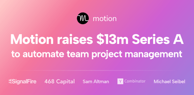 We raised $13 million in Series A to automate team project management