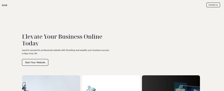 Durable AI Website Builder Example Website